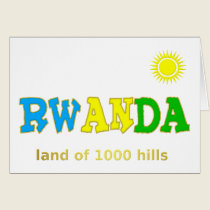 Rwanda the land of 1000 hills cards
