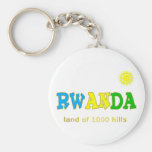 Rwanda the land of 1000 hills key chains