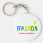 Rwanda the land of 1000 hills key chains