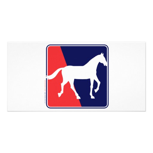 RWB-Horse Personalized Photo Card