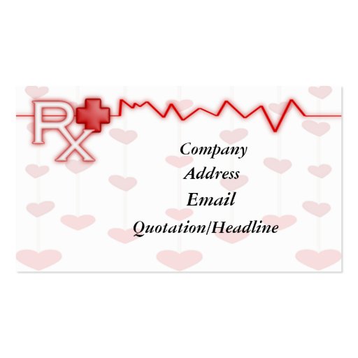 RX business card (front side)
