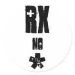 Rx no * sticker