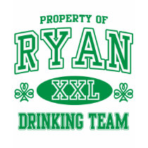Ryan Irish Drinking Team t-shirts