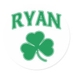 Ryan Shamrock Stickers