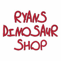 Ryans Dinosaur Shop embroidered shirts