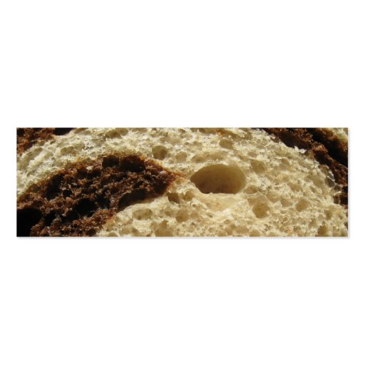 Rye Bread Up Close Business Card Template (back side)