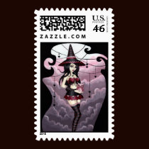 Ryla - Valentine's Day Witch Postage Stamp
