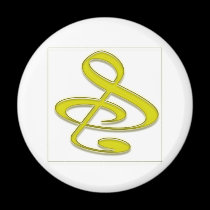 "S", "&", And/Or Treble Clef Musical Note magnets