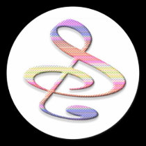 "S", "&", And/Or Treble Clef Musical Note stickers