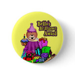 's Brillance Award - Birthday buttons