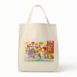 s.Britt "Hello!" Grocery Tote bags