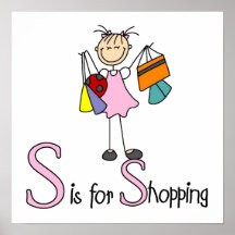 S está para hacer compras poster