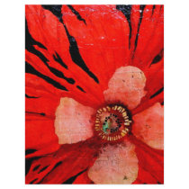 (s)Frilly Red Poppy Personalized Letterhead