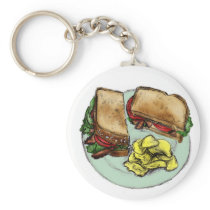 S is for Sandwich Key Chain