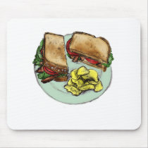 S is for Sandwich mousepads by allaboutdrums S is for Sandwich mousepads
