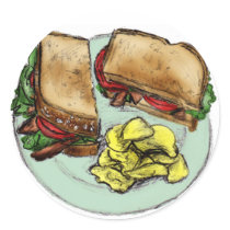 S is for Sandwich stickers