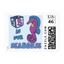 S is for Seahorse Postage Stamps