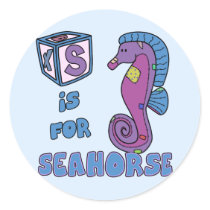 S is for Seahorse Stickers by PatchworkPals S is for Seahorse Stickers