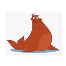 S is for Seal Postcard