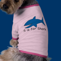 S is for Shark pet clothing