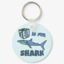 S is for Shark Keychain by PatchworkPals S is for Shark Keychain