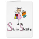 S Is For Shopping Card