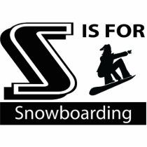 S Is For Snowboarding photo sculptures