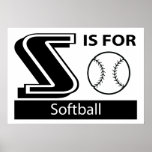 S Is For Softball posters