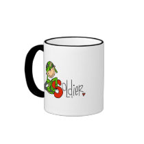 S is for Soldier Coffee Mugs