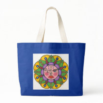 S is for Sun - Jumbo Tote bag (royal blue)