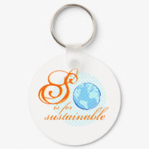 S Is For Sustainable Keychain