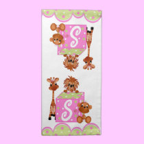 S is for Sweet Monkey Napkin napkins