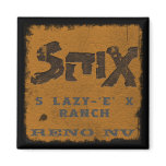 S 'lazyE' X Ranch Refrigerator Magnet