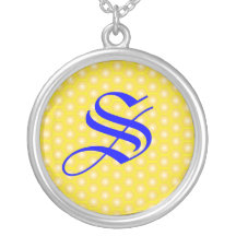 S LETTER ON HONEYCOMB PERSONALIZED NECKLACE