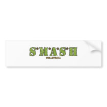 S*M*A*S*H Volleyball bumper stickers by truetomboy S*M*A*S*H Volleyball bumper stickers