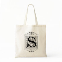 "S" Monogram Tote Bag