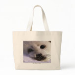 S.O.S. SAVE OUR HARP SEALS TOTE BAGS