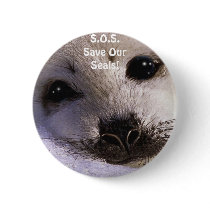 S.O.S. SAVE OUR HARP SEALS PINS