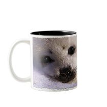 S.O.S. SAVE OUR HARP SEALS mugs by RavenSpiritPrints S.O.S. SAVE OUR HARP SEALS mugs
