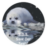 S.O.S. SAVE OUR HARP SEALS STICKERS