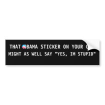 S-RoundObamaSymbol, THAT OBAMA STICKER ON YOUR ... bumper stickers by toocountry4u55 S-RoundObamaSymbol, THAT OBAMA STICKER ON YOUR ... bumper stickers