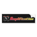 S&S Amps plain black sticker bumper stickers by ssamplification S&S Amps plain black sticker bumper stickers