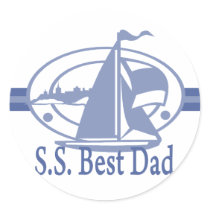 S.S.Best Dad SAIL stickers