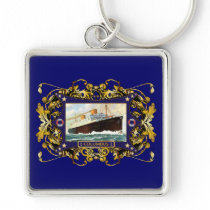 S.S. Columbus Vintage Steamship Passenger Ship Keychains