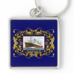S.S. Manhattan Vintage Steamship Ship Keychain