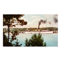 S.S. Northland Leaving Harbor Springs, Michigan posters