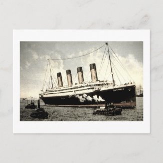 S.S. Olympic Star, White Star Line, 1913 postcard