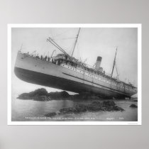 S.S. Princess May Shipwrecked 1910 Posters