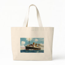 S.S. Stuttgart Luxury Ocean Liner - Vintage Tote Bag