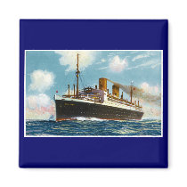 S.S. Stuttgart Luxury Ocean Liner - Vintage Magnets